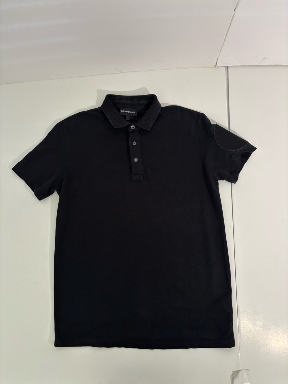 Emporio Armani Men's Patch Logo Short Sleeve Polo Shirt Size L - Picture 11 of 15